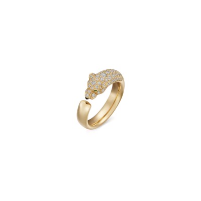 CARTIER PANTHÈRE DE CARTIER RING, SMALL MODEL, SEMI-PAVED N4765800